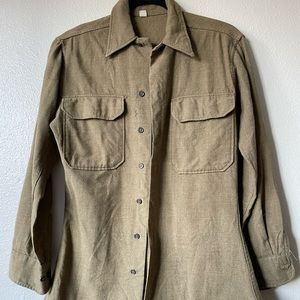 Vintage bottom down army jacket